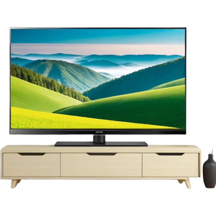 черный телевизор с зеленым экраном и пиксельным рисунком на экране emoji