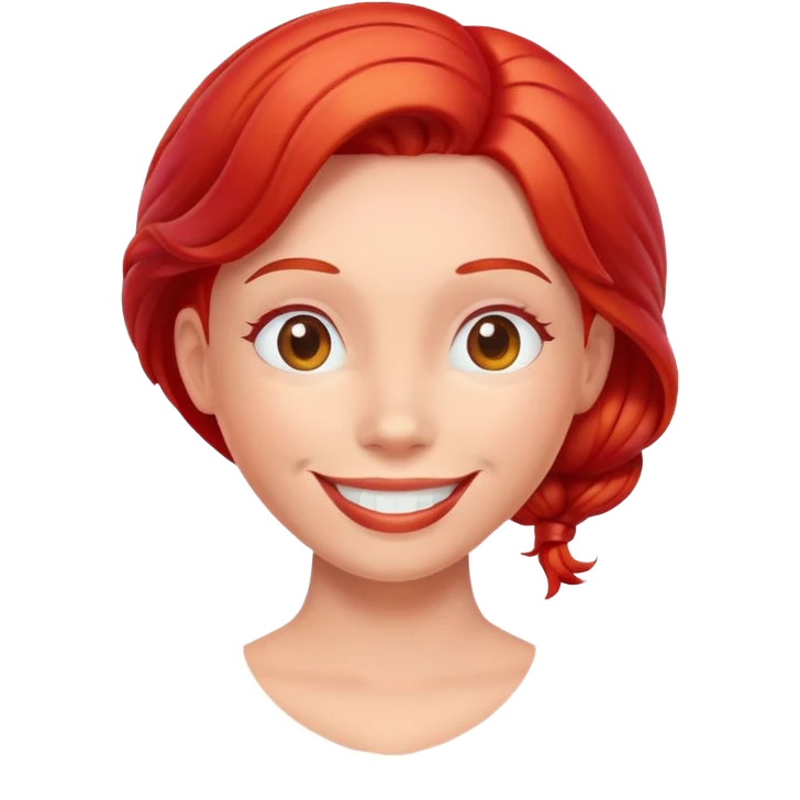 a balloon shaped womans head emoji