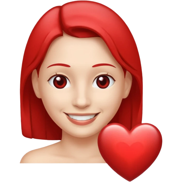 red e46 heart behind emoji