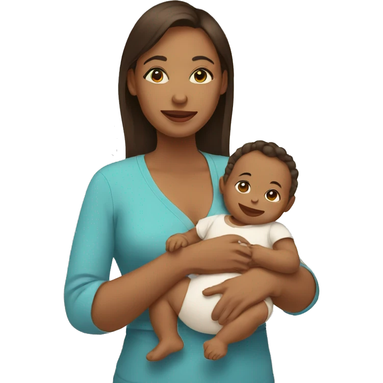 mother with baby emoji