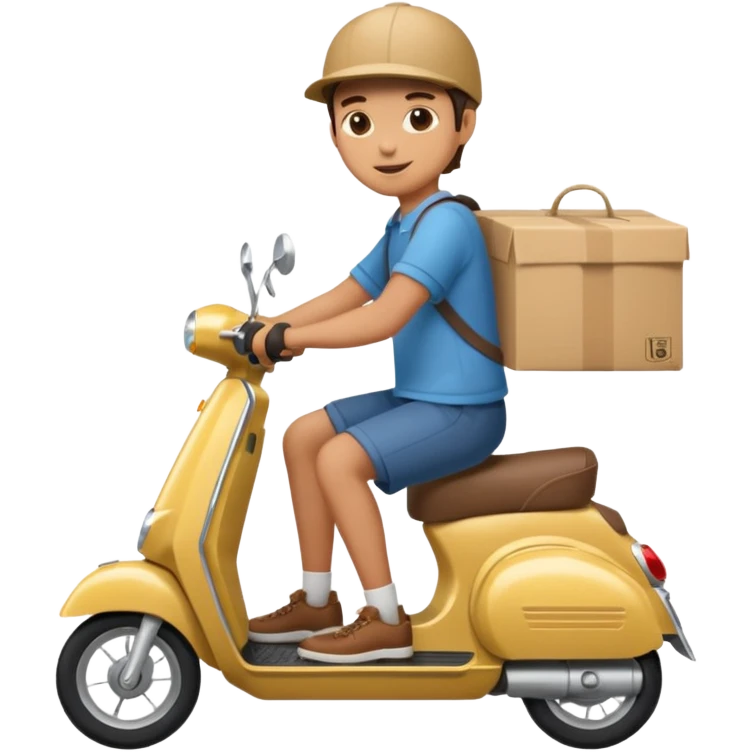 Delivery on a scooter emoji