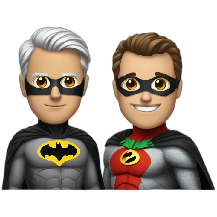 Batman and robin emoji