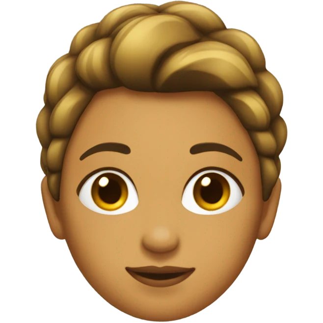 chica de pelo liso  emoji