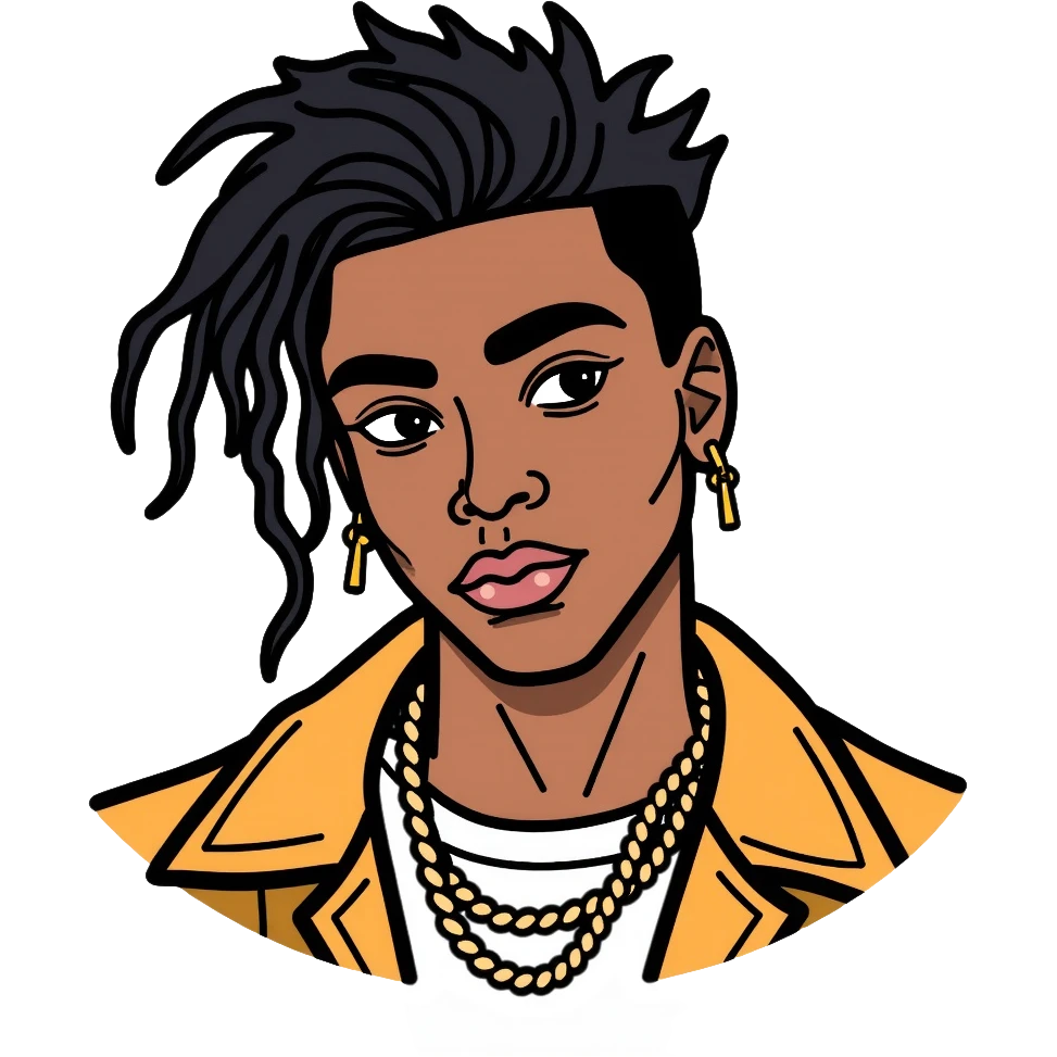 Playboi Carti rapper with signature style emoji