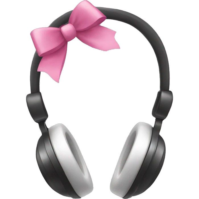 headphones with bows ￼ emoji