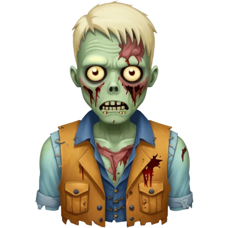 zombie in vest emoji