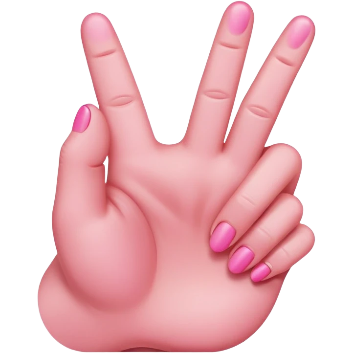 pink middle finger emoji