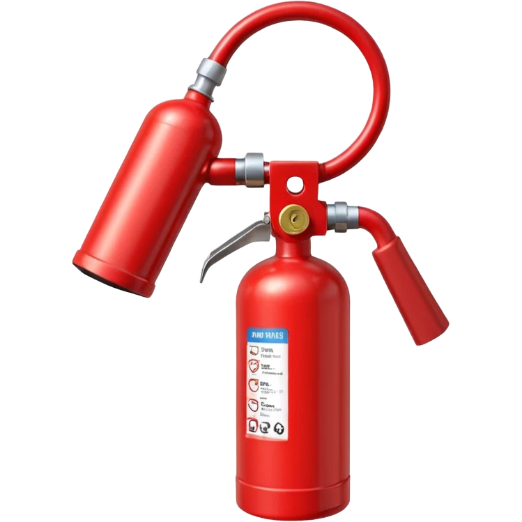Fire Extinguisher, red with nozzle
 emoji