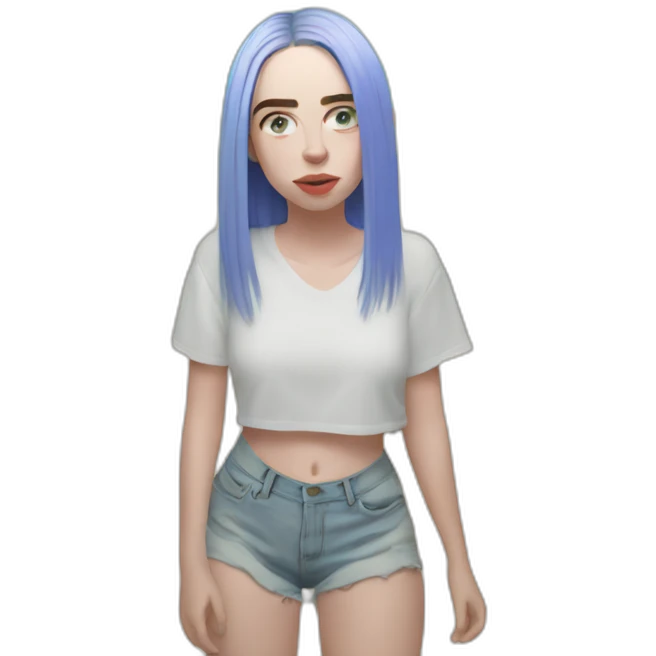 Billie Eilish plage emoji