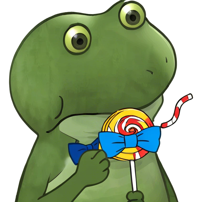 Lollipop sad and blue emoji