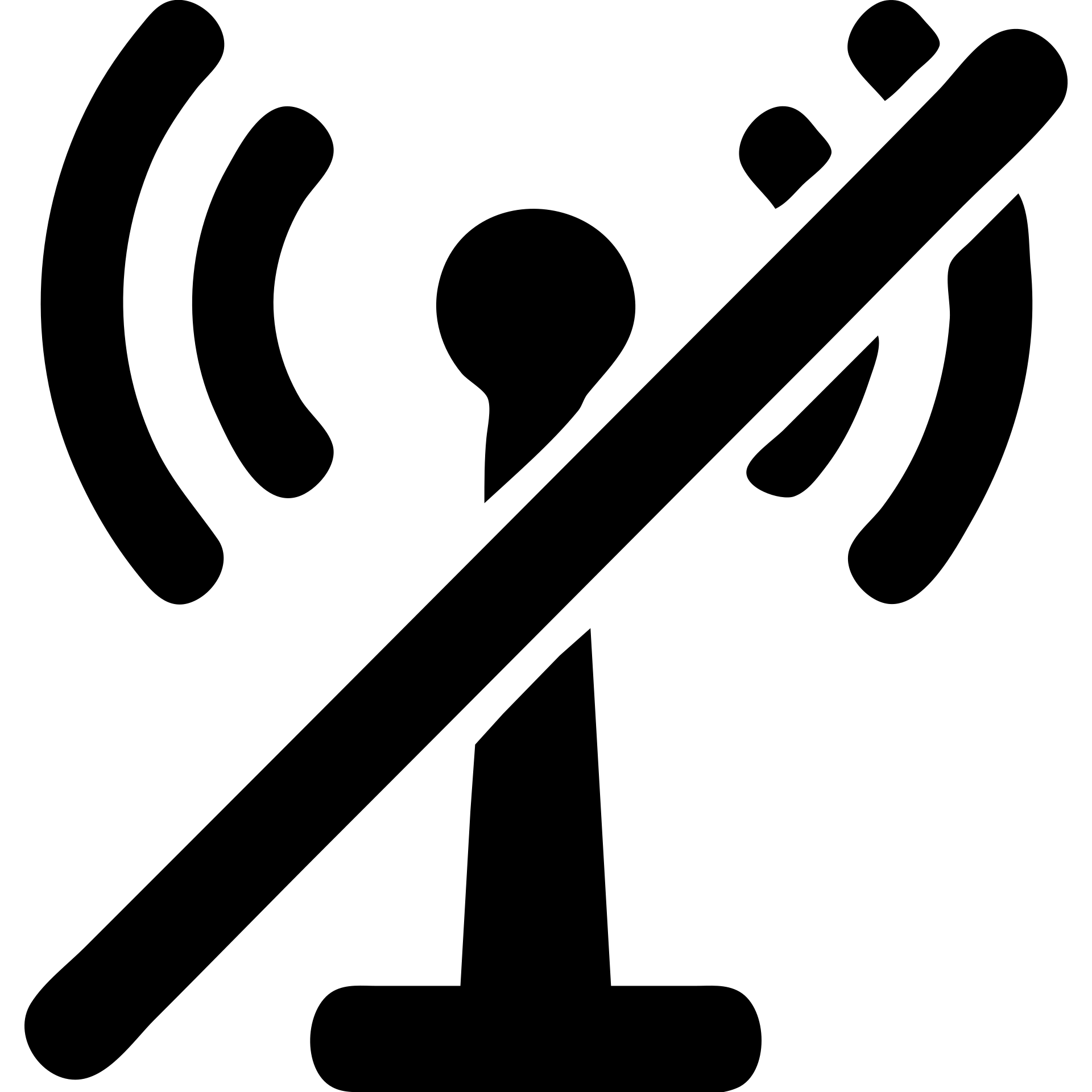 no signal icon with crossed-out antenna emoji