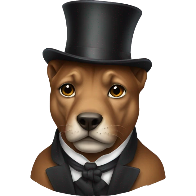 shar with tophat emoji