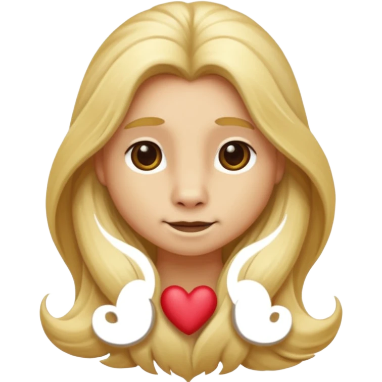 animal with long blonde hair emoji