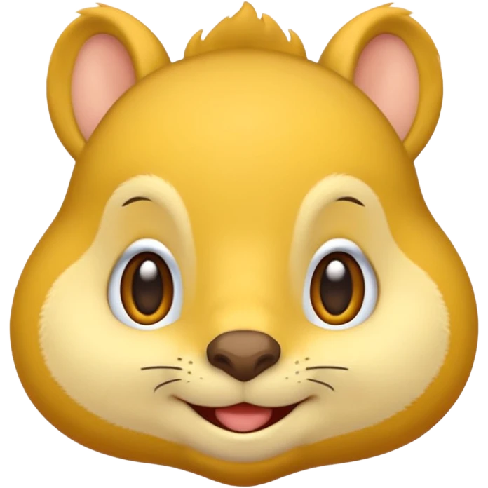 puffed up cheeks, like squirrel cheeks… but on a regular emoji emoji
