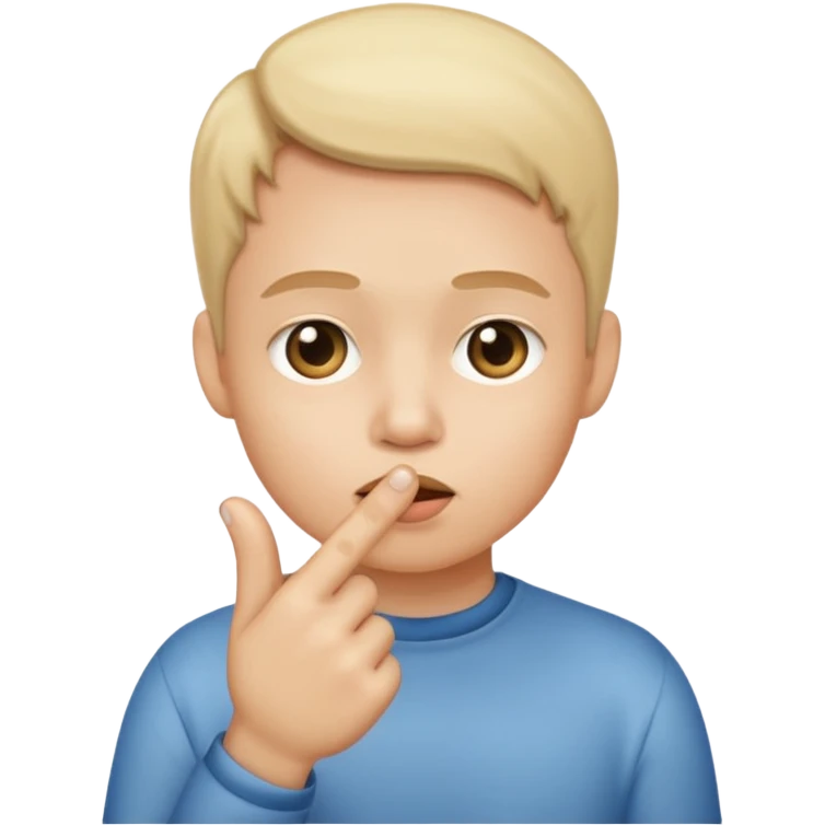 shushing finger emoji