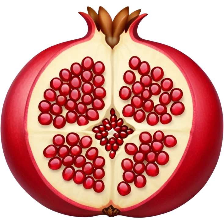 Half Open Pomegranate emoji
