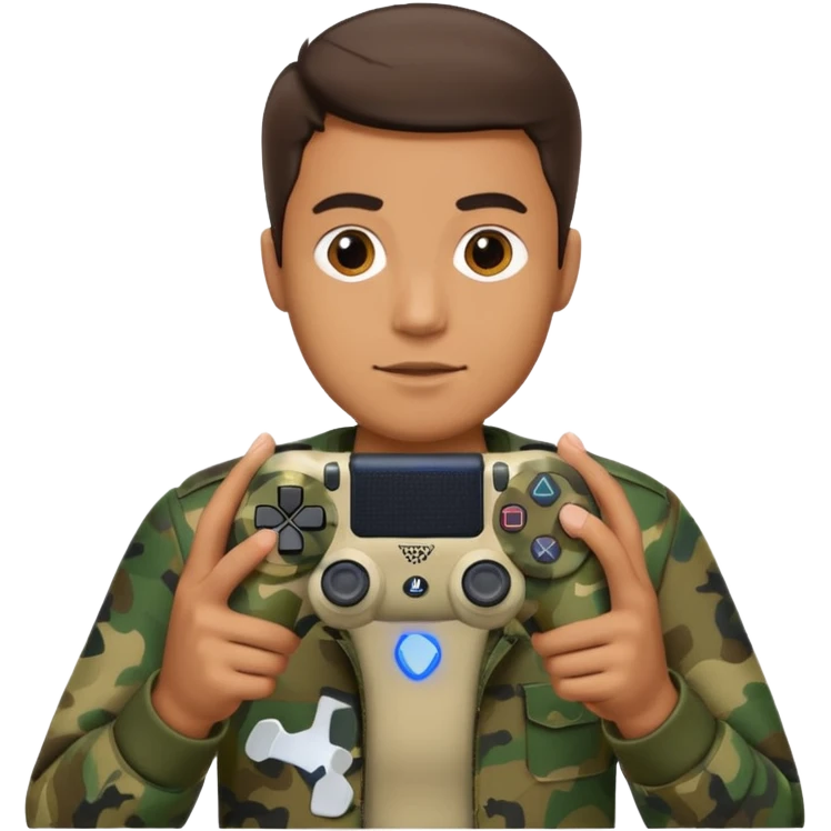 homme-avec-manette-ps4-camouflage emoji