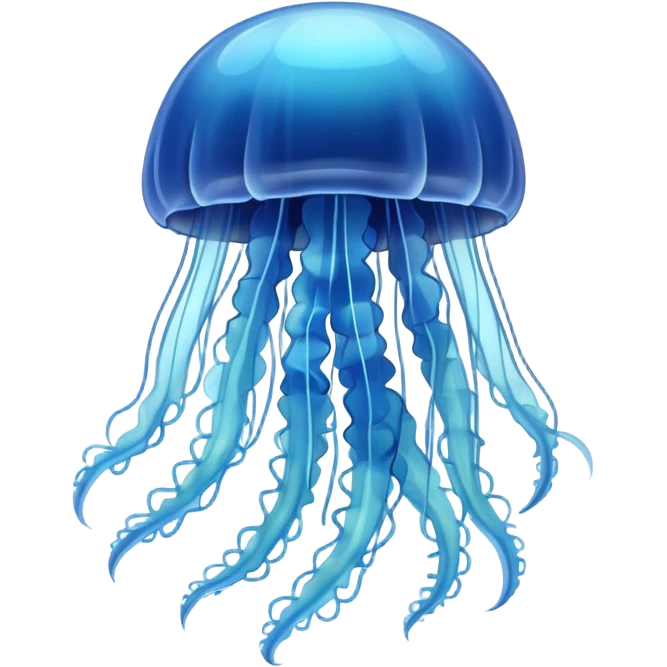 Blue jellyfish emoji