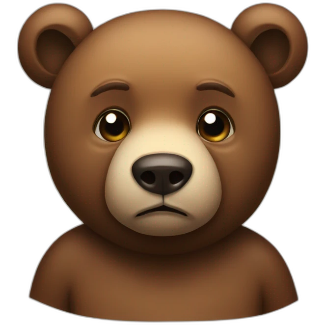 sad bear emoji