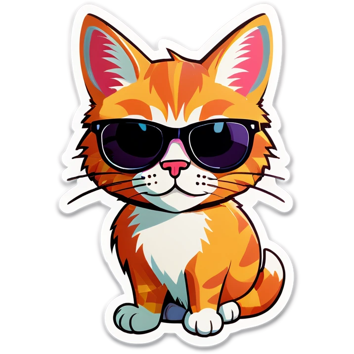 Cat with sunglasses emoji