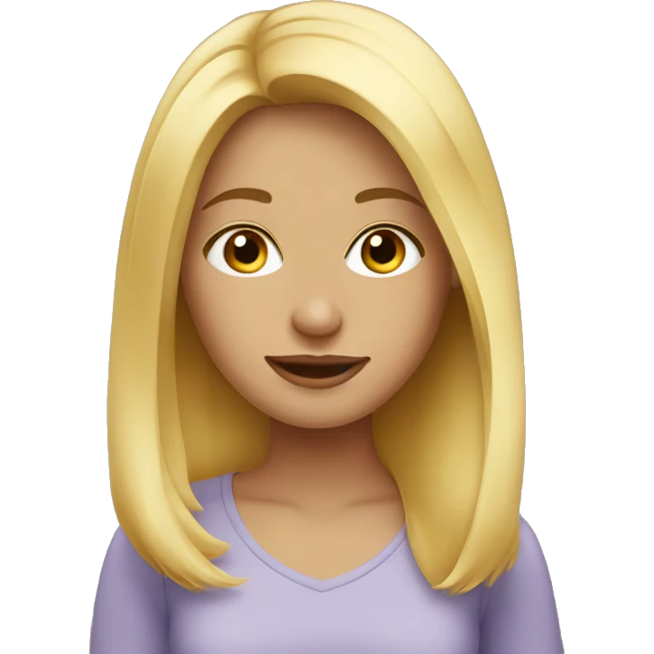 blonde girl emoji
