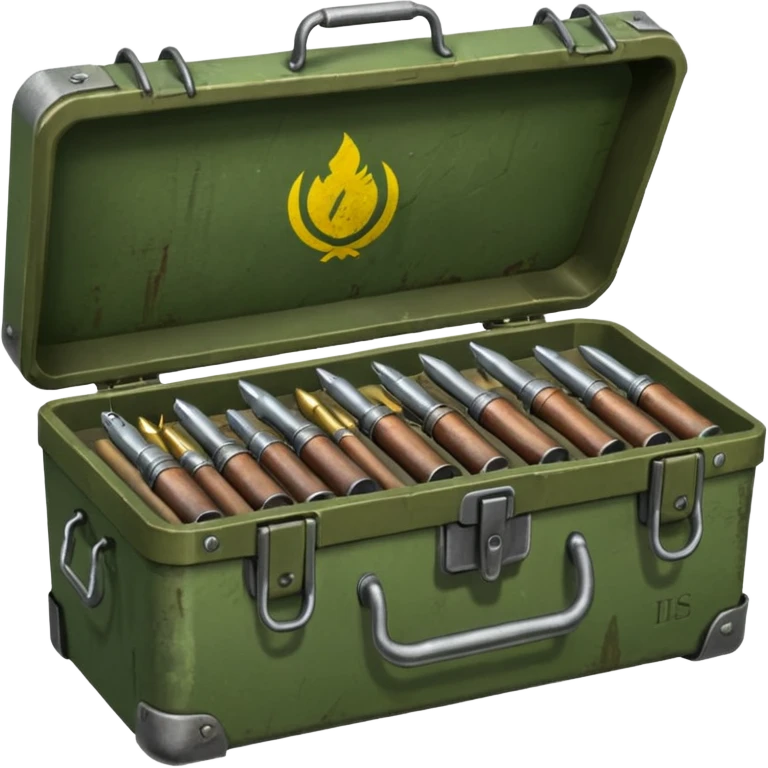 generate a very realistic weapon supply box emoji