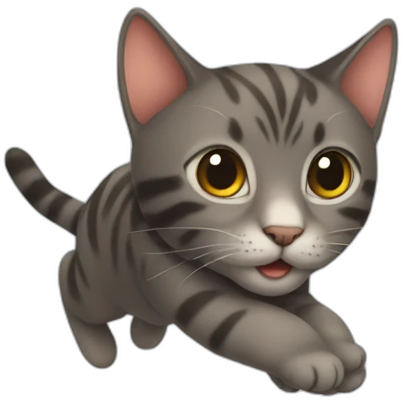 A cat flying emoji
