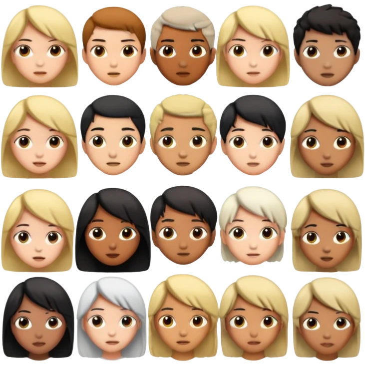 Anime different reactions emoji