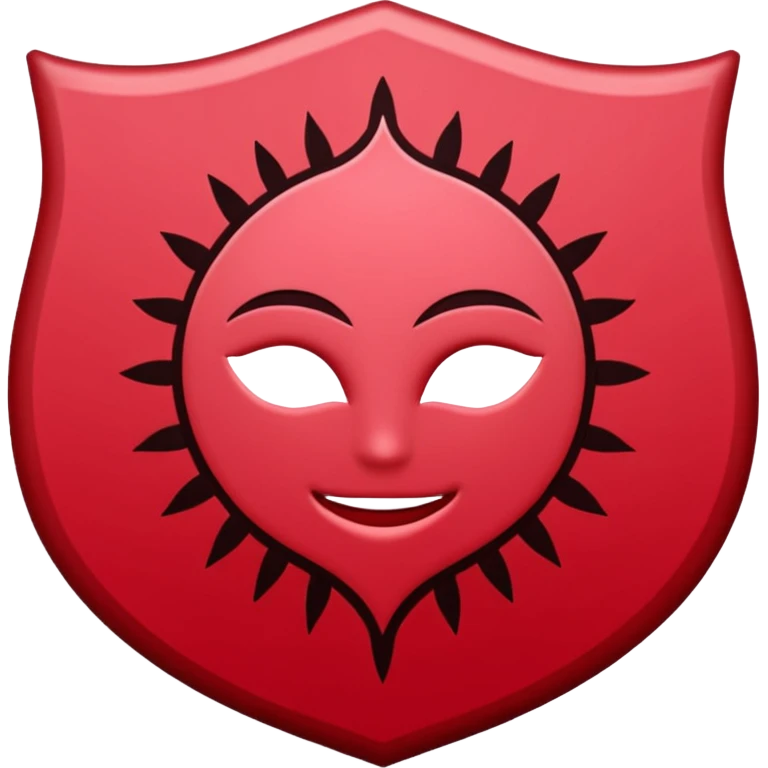brasão rosa de sangue vermelha emoji