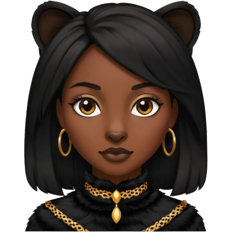 Mulher pantera emoji