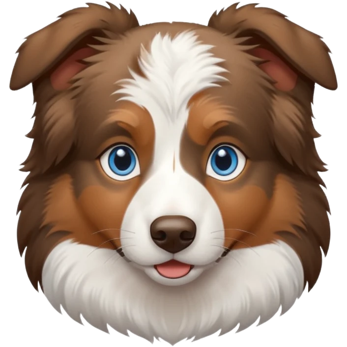 Australian shepherd with blue eyes emoji