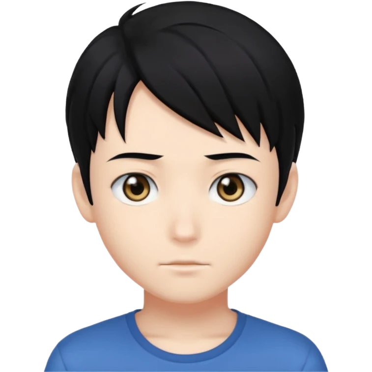 Anime boy head emoji