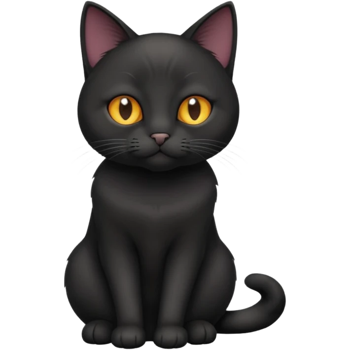 black Office cat emoji