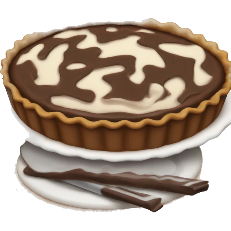 Chocolate pie  emoji