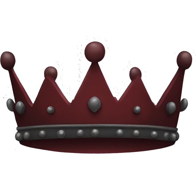 Dark red crown  emoji