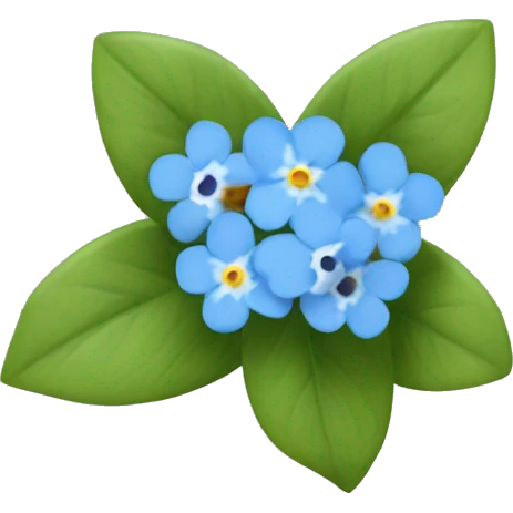 forget me not flower emoji