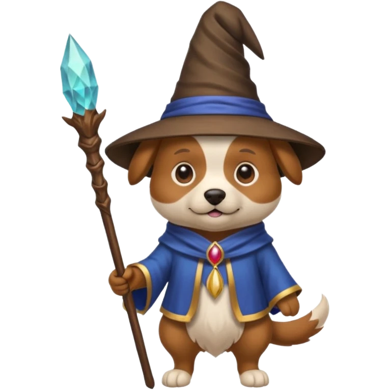 Dog wizard emoji
