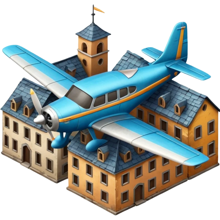 small size plane old town emoji