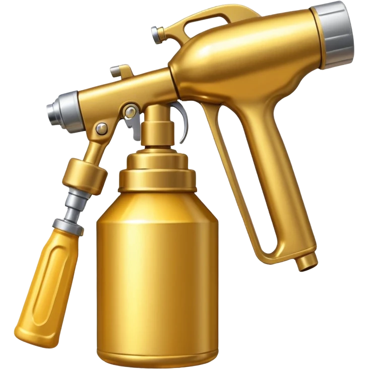 Golden paint Sprayer can emoji