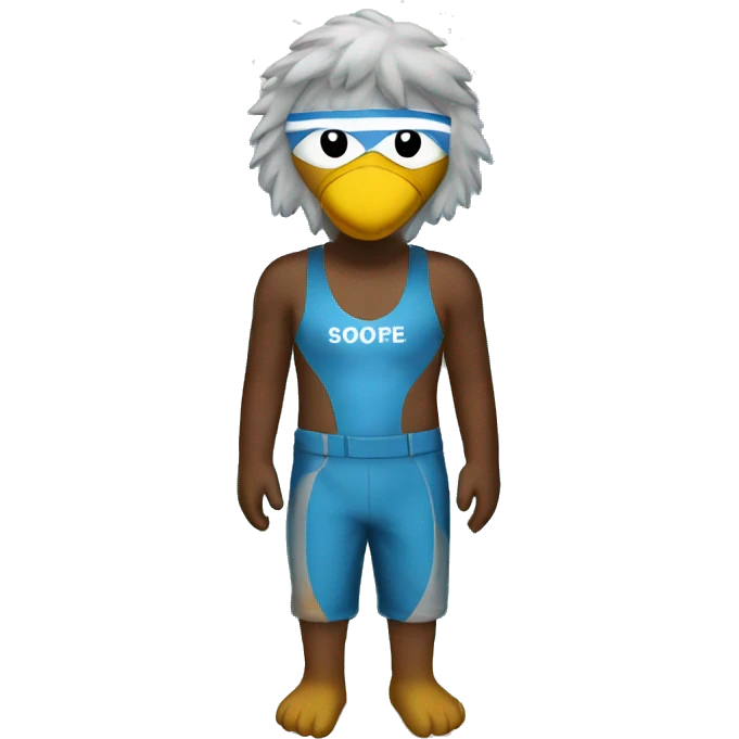 Eagle outfit swimming pool  emoji