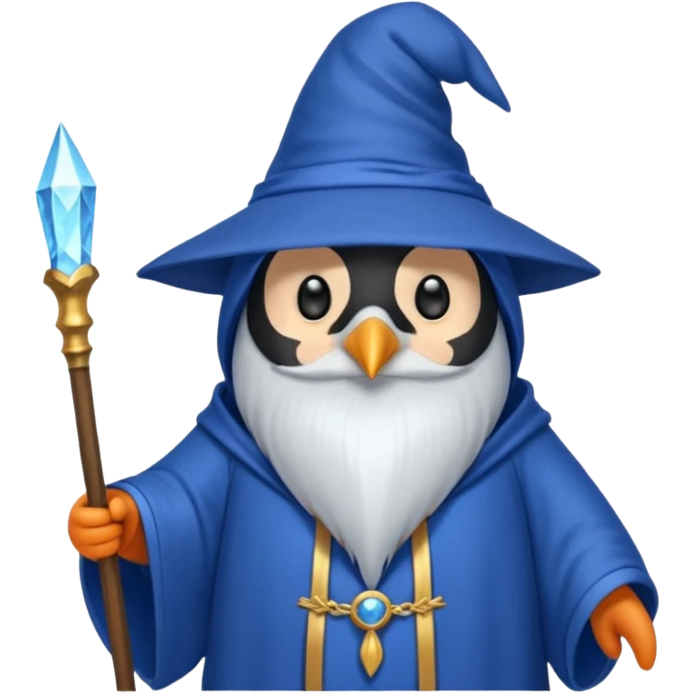 Penguin Wizard emoji