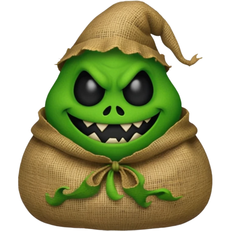 create Oogie boogie From nightmare before Christmas As Emojis that don’t already exists. emoji
