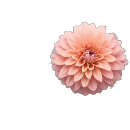 Dahlia with leaves emoji
