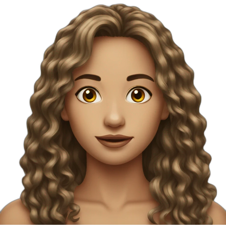 expressive beauty long hair women emoji
