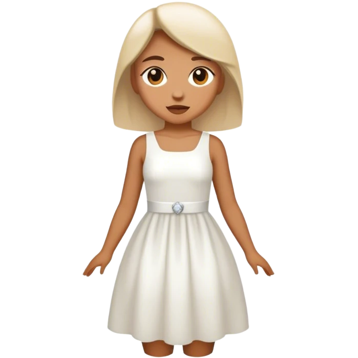 white dress emoji