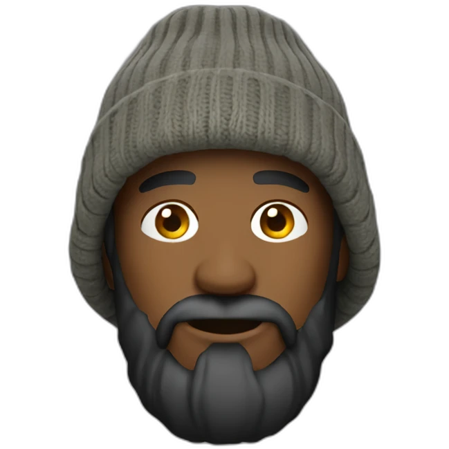 fisherman beanie man emoji