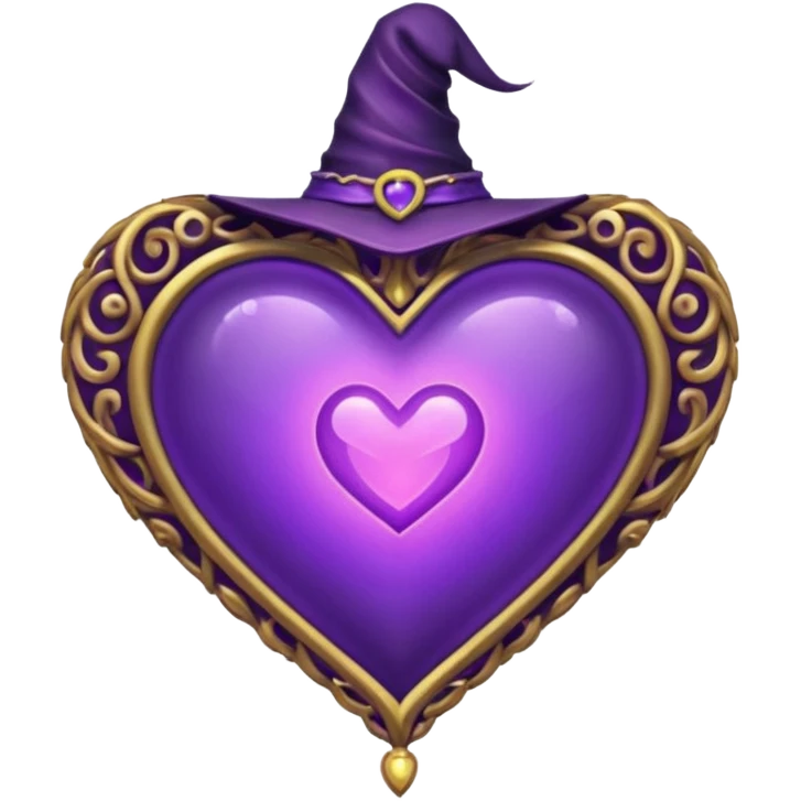 witchy heart  emoji