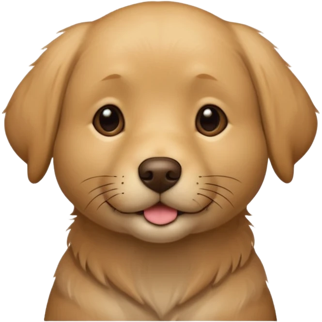 Light brown furry Labrador  emoji