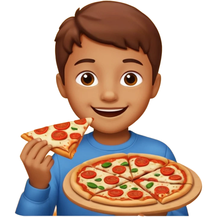 Child Eating Pizza emoji