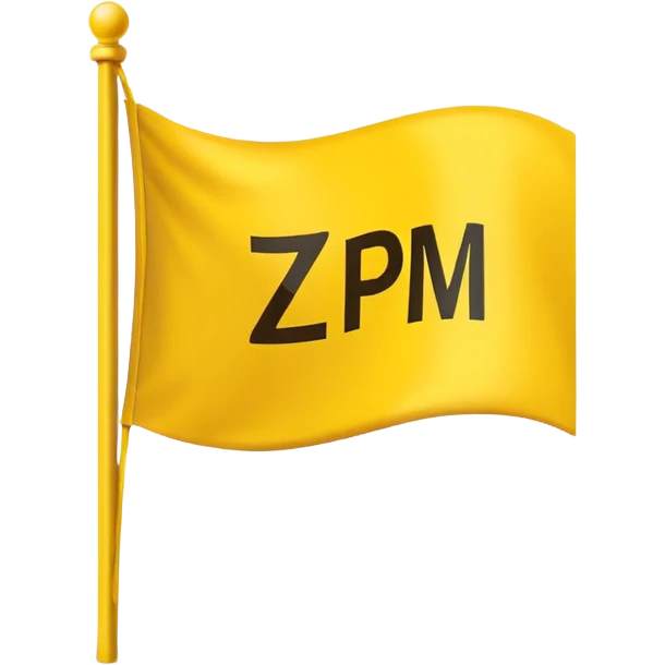 Put "ZPM" on a Yellow flag emoji